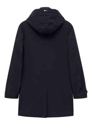 Lightweight functional coat with detachable hood, RainSeries