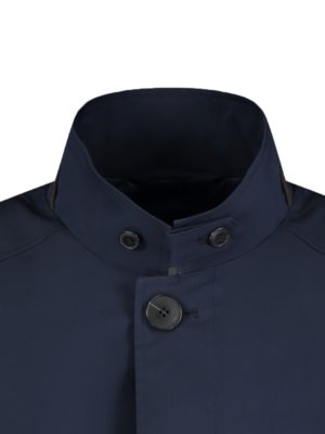 Lightweight short coat with stand-up collar, regular fit
