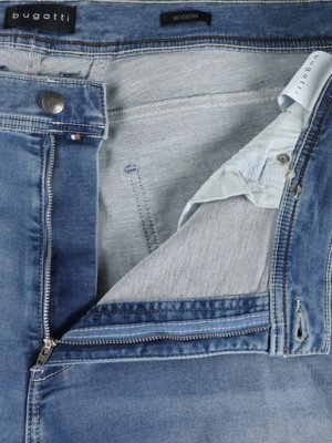 Zachte jeansshort in subtiele washed-look