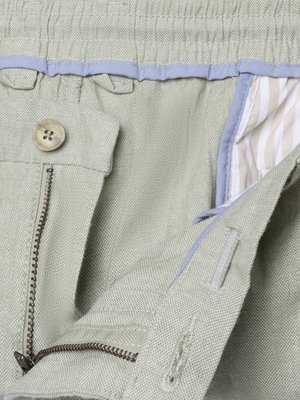 Shorts aus Baumwolle-Leinen-Mix mit Bundfalte