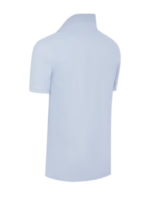 Extralanges Poloshirt aus Baumwolle mit Logo-Stickerei