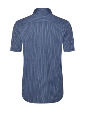 Jersey-Kurzarmhemd mit Allover-Print, Extralang