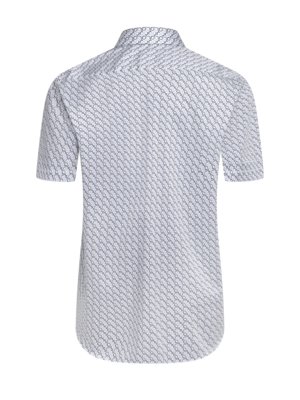 Kurzarmhemd aus Baumwolle mit Print, Comfort Fit