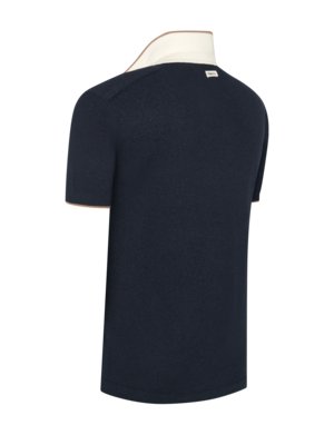 Gestricktes Poloshirt aus einem Baumwoll-Mix