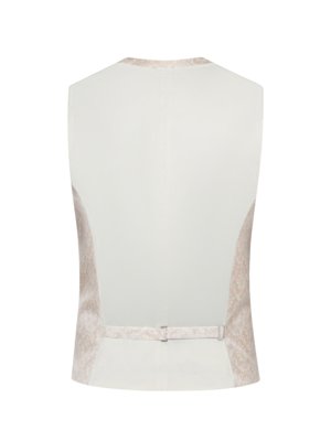 Vest with pattern and subtle sheen