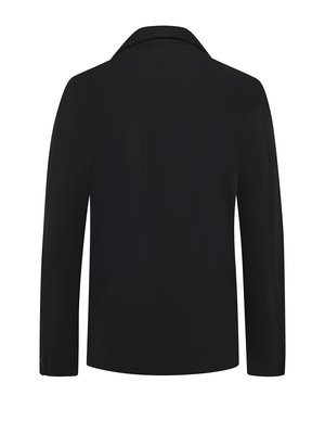 Elastic jersey overshirt with chest pockets