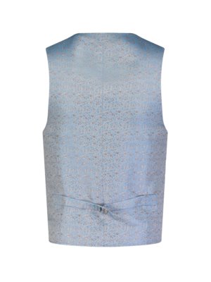 Embellished vest with floral pattern and subtle shimmer