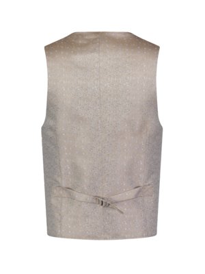 Embellished vest with floral pattern and subtle shimmer