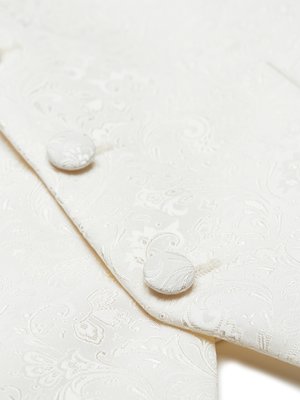 Formal waistcoat with luxurious paisley embroidery