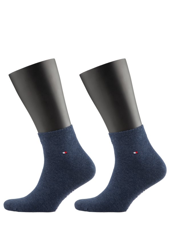 Levně Tommy Hilfiger, Sportovní ponožky do tenisek ve dvojitém balení Modrá