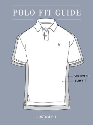 Polo shirt with embroidered rider