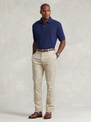 Polo shirt with embroidered rider