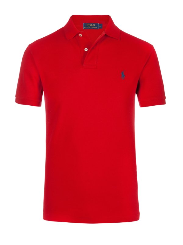 Levně Polo Ralph Lauren, Polo tričko s výšivkou jezdce Červená