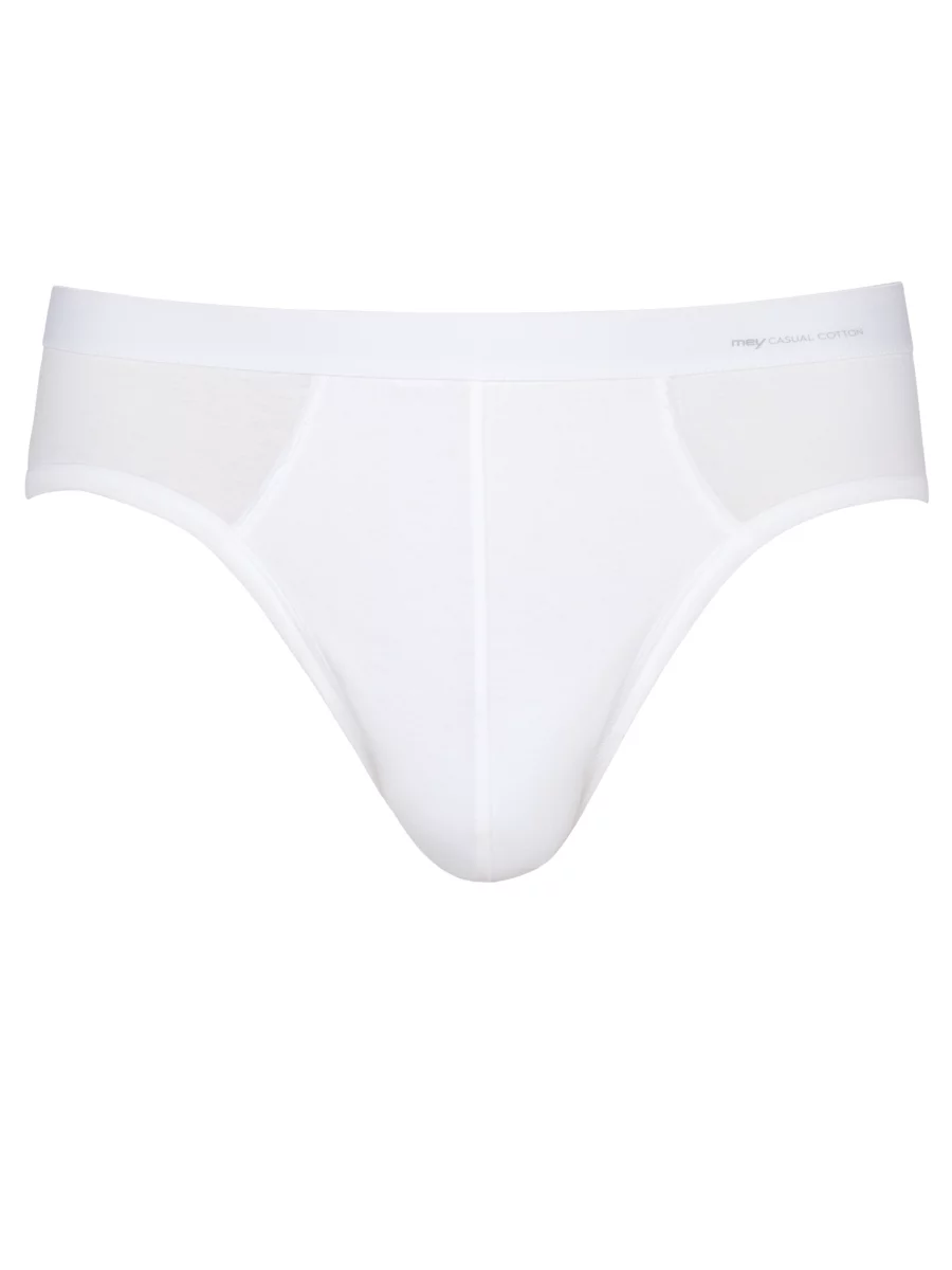 Sport briefs with fly, Mey, white