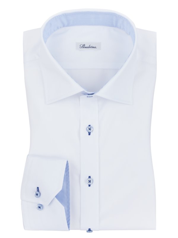 Stenströms, Business košile s kontrastními detaily Bílá 54
