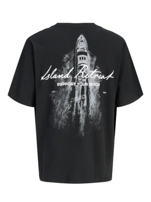 T-Shirt aus Baumwolle mit beidseitigem Print