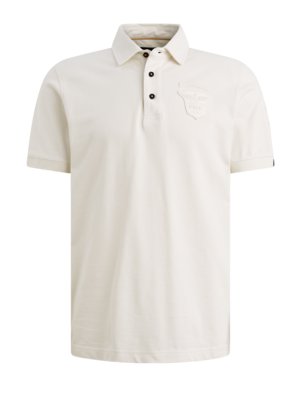 Koszulka polo piqué z naszywką z logo