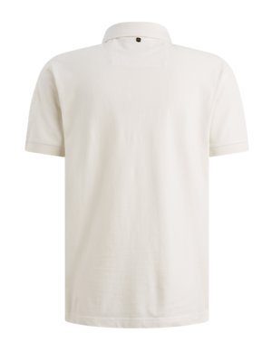 Piqué-Poloshirt mit Label-Aufnäher