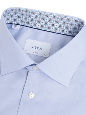 Solid Signature Twill Shirt with Trim, Classic Fit