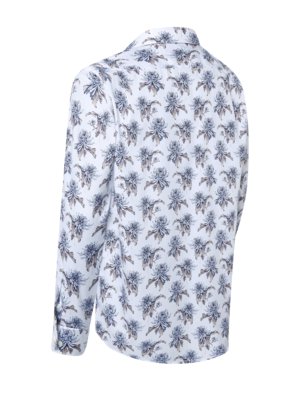High-quality organic cotton shirt with floral print, Classic