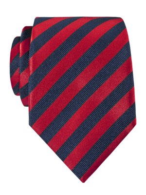 Hedvábná-kravata-s-proužkovaným-vzorem
