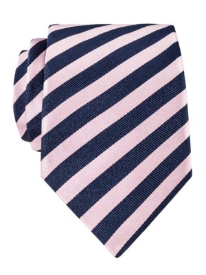 Krawatte-aus-Seide-mit-Streifenmuster