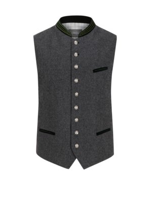 Traditional vest made of 100% virgin wool, Steigl