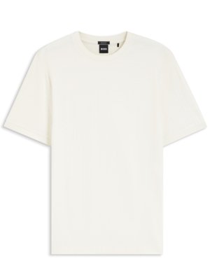 T-Shirt aus mercerisierter Baumwolle mit Struktur