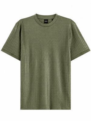 T-shirt in mercerized cotton with texture