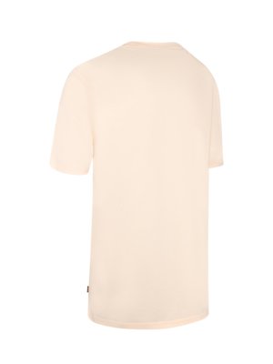 Unifarbenes T-Shirt aus Baumwolle mit O-Neck