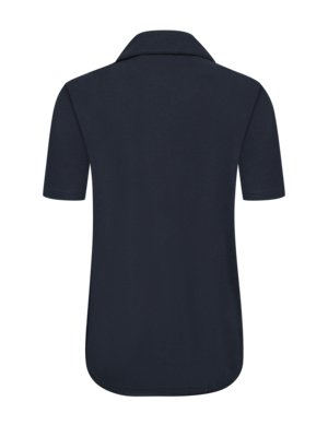 Short-sleeved shirt with lyocell in a subtle waffle structure
