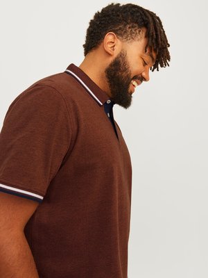 Softes Poloshirt aus Baumwolle mit Streifenakzenten