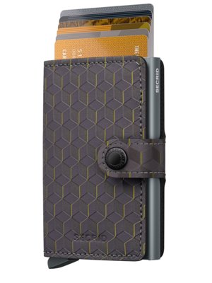 Geldbeutel mit Druckknopf und Carbon-Look