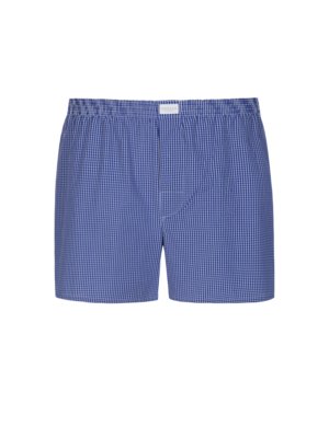 Boxer shorts with check pattern