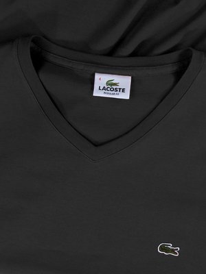 T-shirt with V-neck made of pure cotton