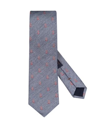 Krawat w modny wzór w kotwice