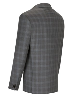 Business suit with check pattern