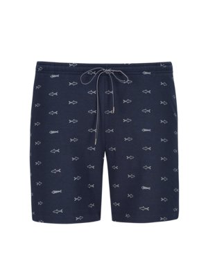 Pyjama shorts with shark pattern 