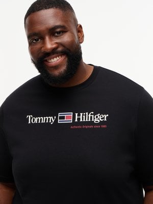 Měkké bavlněné tričko s potiskem loga, Regular