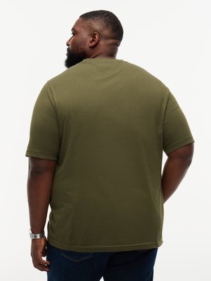 Miękki bawełniany T-shirt z nadrukiem z logo, Regular