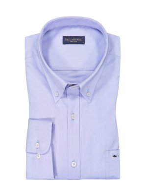 Shirt with Oxford texture and breast pocket