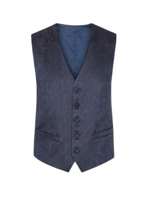 Formal waistcoat with a high-quality pattern
