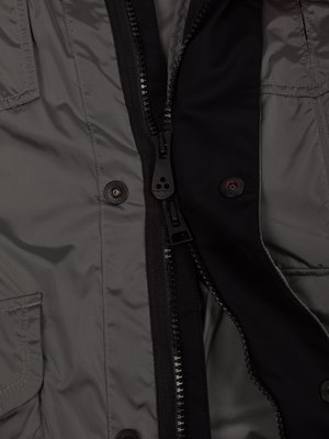 Field jacket in a metallic look