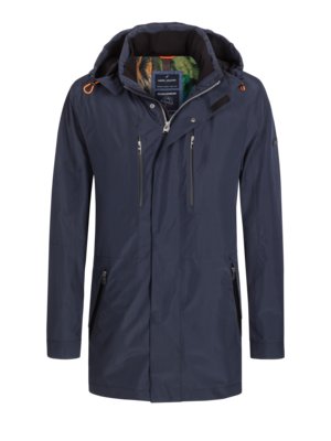 Functional jacket with integrated hood