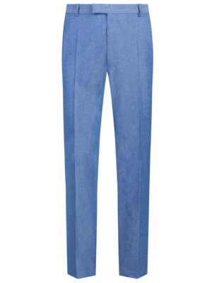 Trousers in a cotton and linen blend