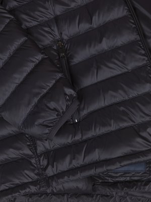 Light down jacket with removable hood
