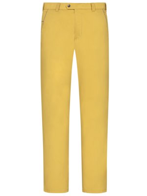 Cotton chinos with stretch content