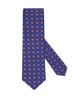 Jedwabny krawat, geometryczny wzór