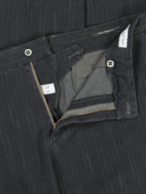 Chinos with striped pattern
