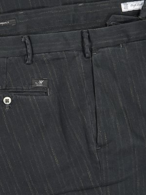 Chinos with striped pattern